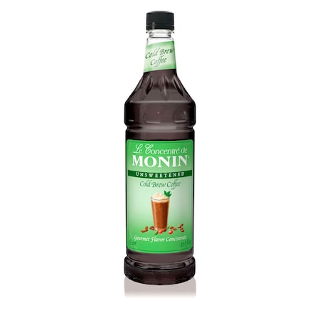 MONIN Monin Cold Brew Coffee Concentrate 1 Liter Bottle, PK4 M-FR135F